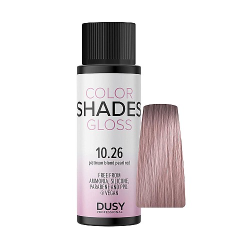 Безамонячна Боя за коса Dusy Color Shades Gloss 60ml / 10.26 Платинено русо перлено червено