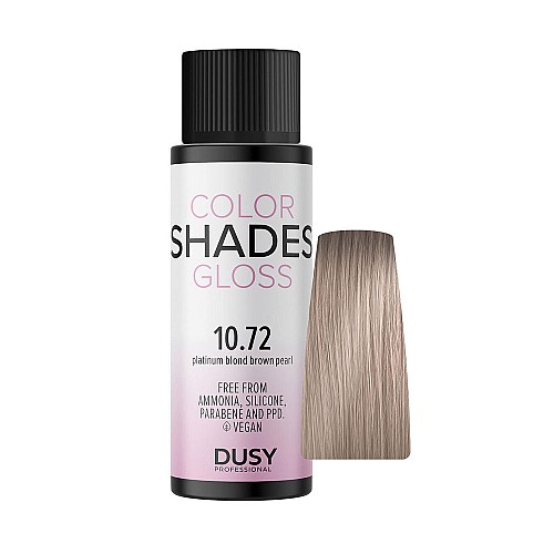 Безамонячна Боя за коса Dusy Color Shades Gloss 60ml / 10.72 Платинено русо кафяво перлено