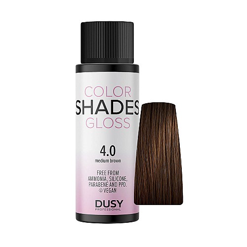 Безамонячна Боя за коса Dusy Color Shades Gloss 60ml / 4.0 Средно кестеняво