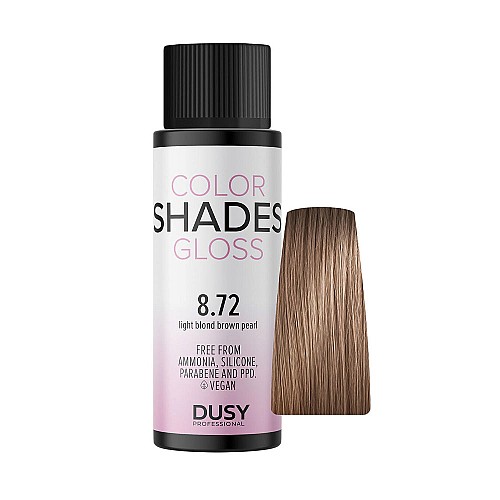 Безамонячна Боя за коса Dusy Color Shades Gloss 60ml / 8.72 Светло русо кафяво перлено