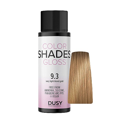 Безамонячна Боя за коса Dusy Color Shades Gloss 60ml / 9.3 Много светло русо златисто
